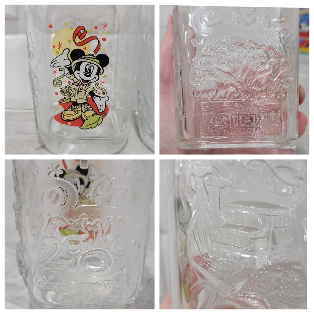 Vintage Y2K Walt Disney World 2000 McDonald’s Millennium Celebration Glass Cups - Picture 8 of 17